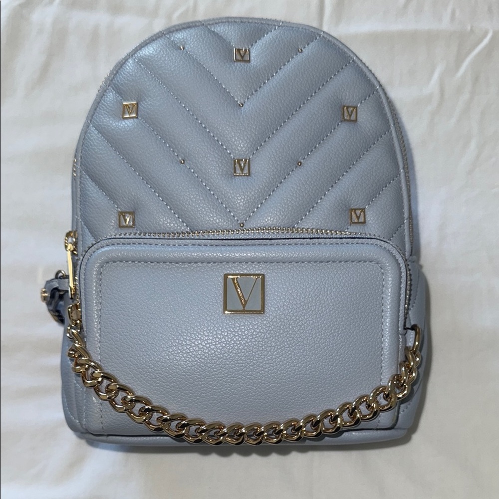 Blue Quilted Backpack - Picture 2 of 2